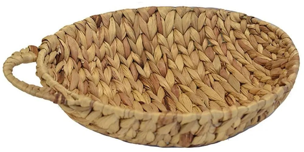 Διακοσμητικός Δίσκος 00.06.68522 Φ28x8cm Natural Hydrohyacinth