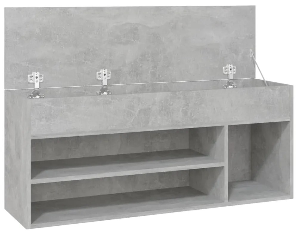 Παπουτσοθήκη Γκρι Σκυρ. 105 x 30 x 45 εκ. από Επεξ. Ξύλο 808760