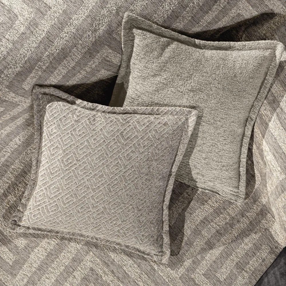Μαξιλαροθήκη Διακοσμητική Aberon-Victor Natural Guy Laroche 50X50 Chenille,Cotton,Polyester