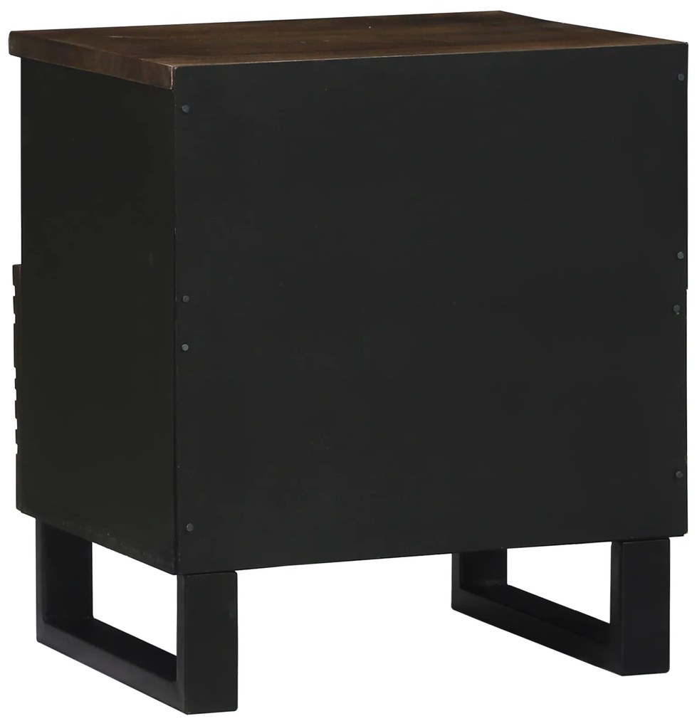 vidaXL Κομοδίνο, 40x33x46 εκ., Σταθερό Ξύλο Μάνγκο