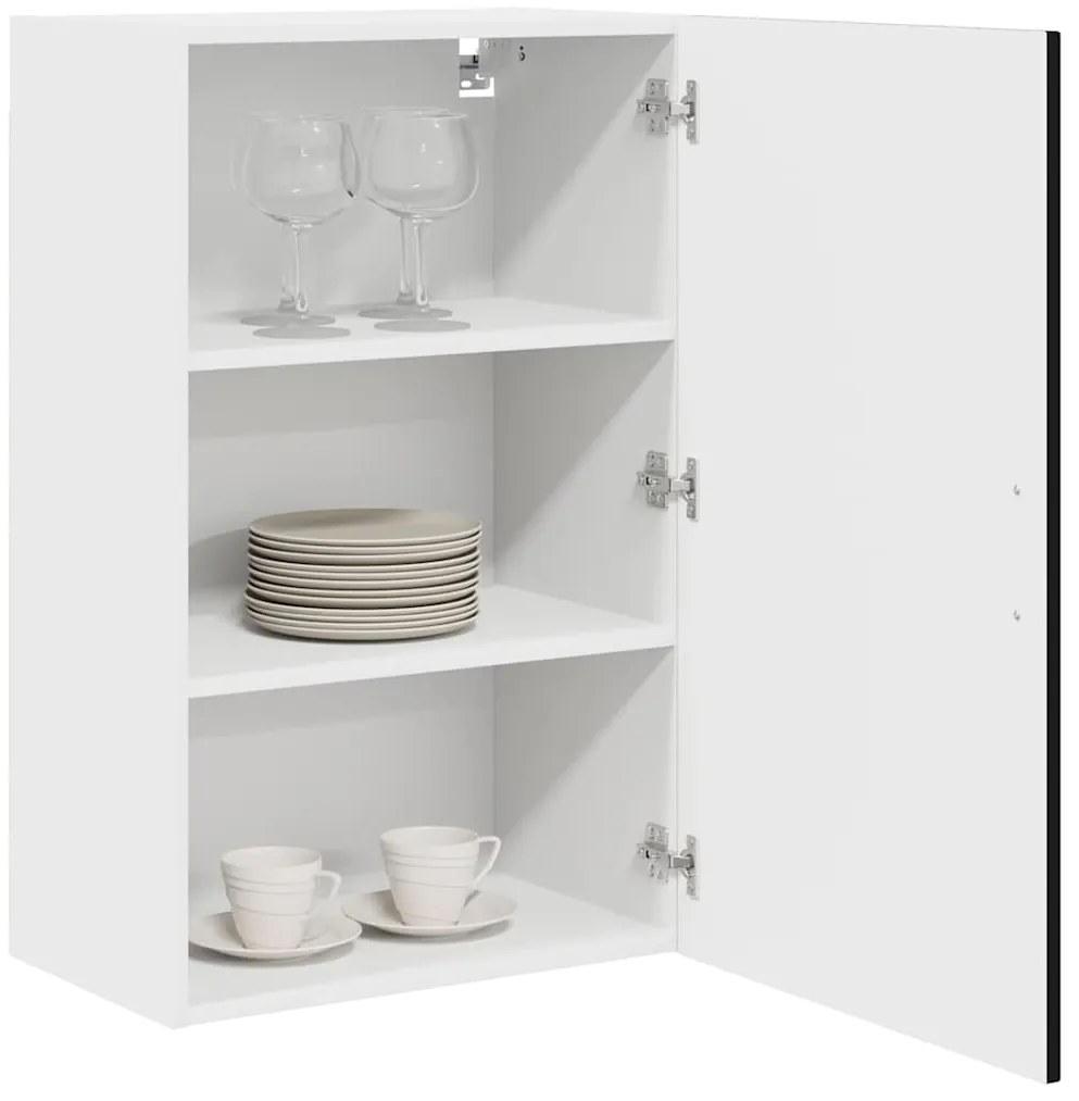 vidaXL Ντουλάπα Κουζίνας Μαύρο 50 x 31 x 80 εκ. Επεξεργασμένο ξύλο