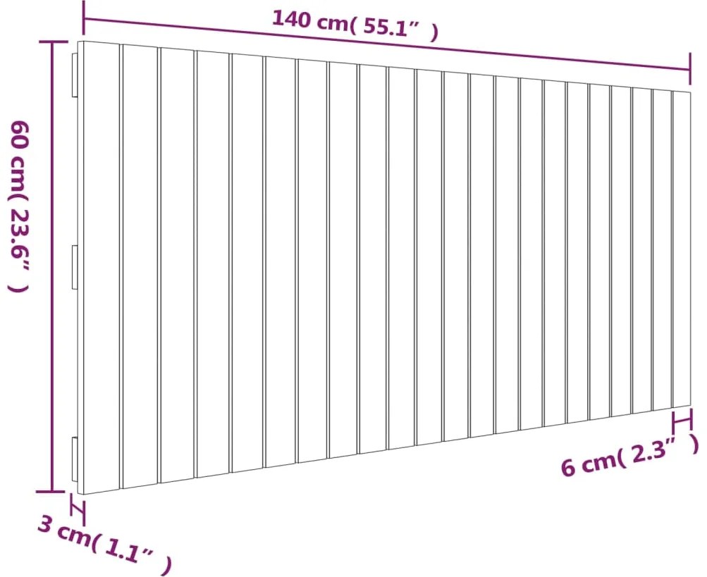 ΚΕΦΑΛΑΡΙ ΕΠΙΤΟΙΧΙΟ 140X3X60 ΕΚ. ΑΠΟ ΜΑΣΙΦ ΞΥΛΟ ΠΕΥΚΟΥ 824868