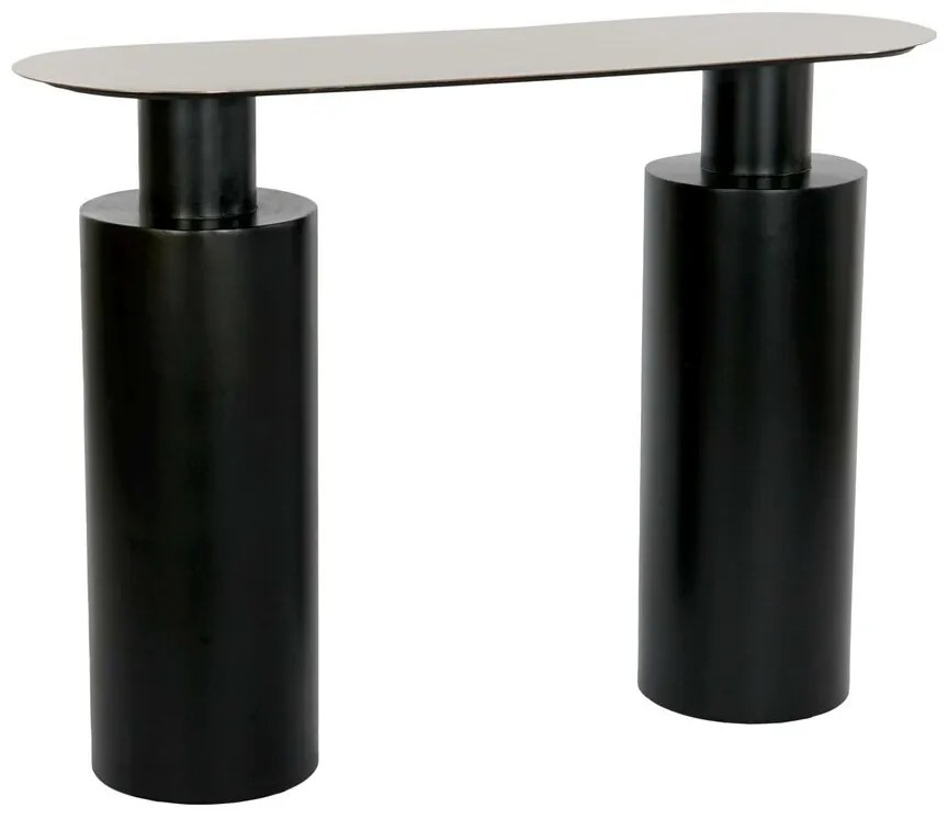 Βοηθητικό Τραπέζι DKD Home Decor 107 x 36 x 78 cm Μαύρο Χρυσό Σίδερο