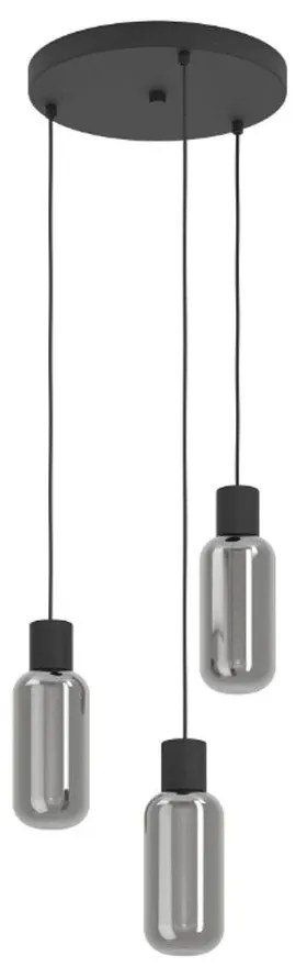 Φωτιστικό Οροφής Maione 901004 30x110cm 3xE27 Black Eglo