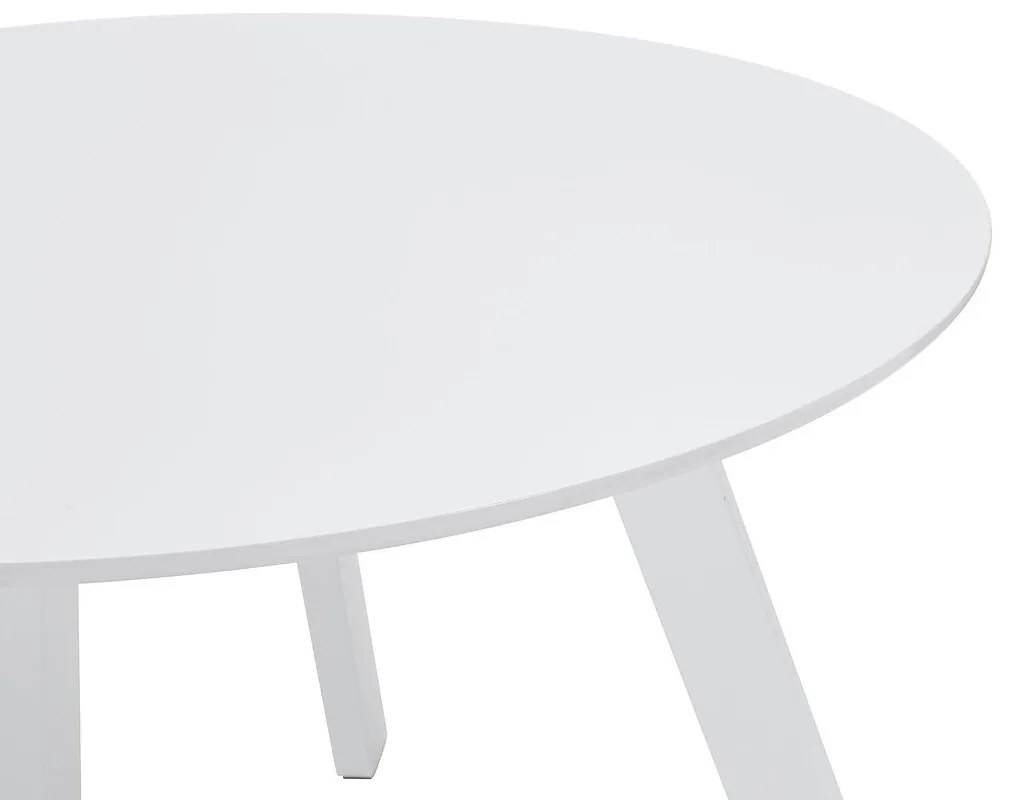 Τραπέζι Riverton 495, Άσπρο, 76cm, Ινοσανίδες μέσης πυκνότητας, Μέταλλο