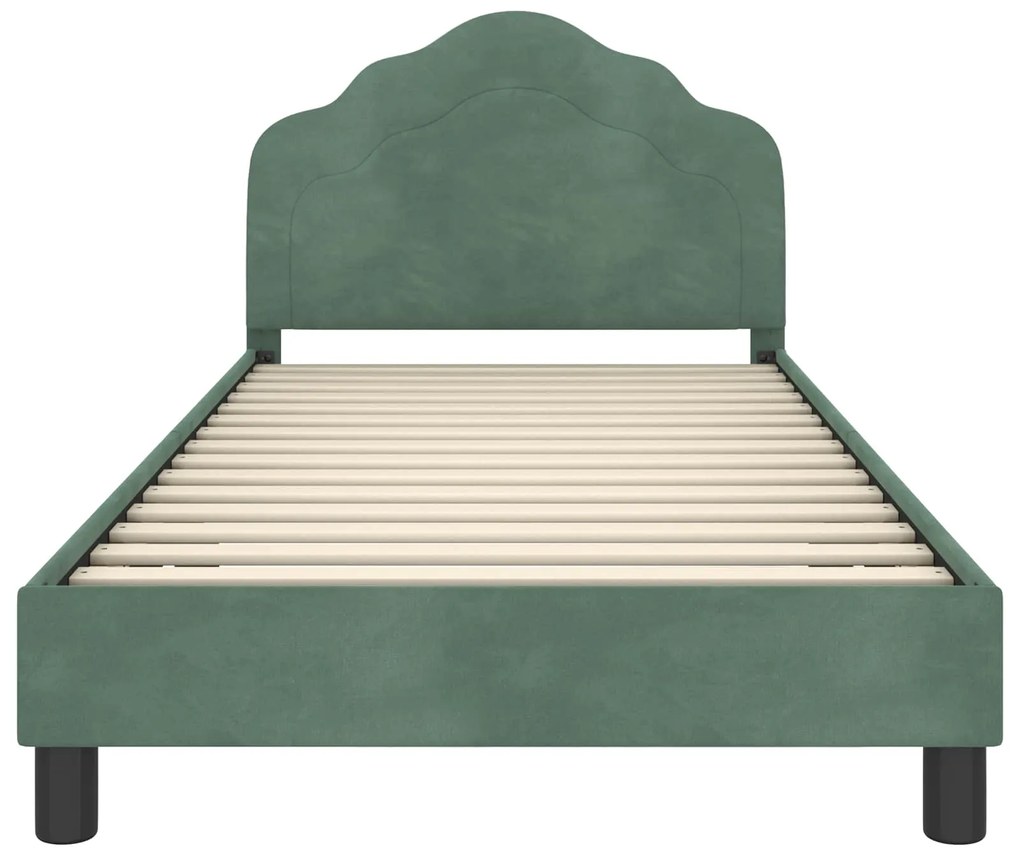 vidaXL Κρεβάτι Παιδικής Κρεβατοκάμαρας με Κεφαλάκι Θαλασσί 90 x 200 cm