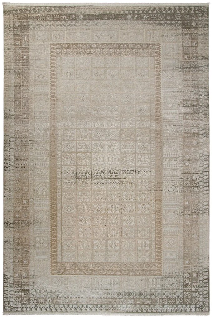 Χαλί Arcadia 7124A Beige-Cream Βιοκαρπέτ 200X250cm