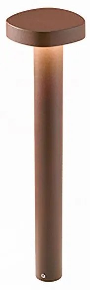 Επιδαπέδιο Φωτιστικό 70cm LED 7W IP54 3000K Ciottolo Zafferano LD0487R3 Καφέ