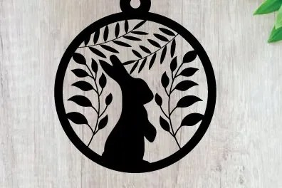 Intra απο ξύλο plywood 3mm-4mm πάχος - Πασχαλινή Μεταλλική Τέχνη Τοίχου  Κοπής με Λέιζερ Δίασταση 40x50 cm INTRAFABR-91918750