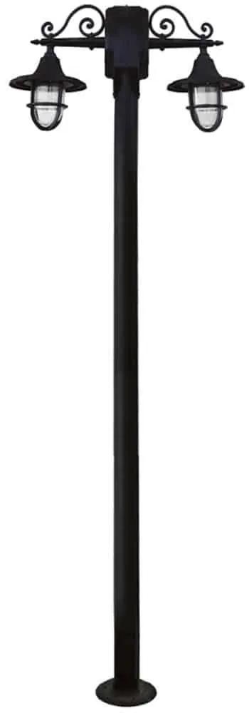 Φωτιστικό Δαπέδου LP-700ΕΒ 2/L Black 200cm 23-0059 Heronia