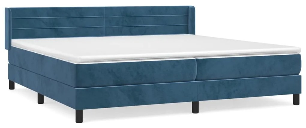 ΚΡΕΒΑΤΙ BOXSPRING ΜΕ ΣΤΡΩΜΑ ΣΚΟΥΡΟ ΜΠΛΕ 200X200 ΕΚ. ΒΕΛΟΥΔΙΝΟ 3131043