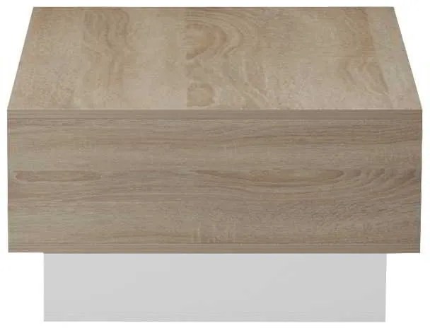 Τραπέζι σαλονιού Dekost pakoworld σε sonoma-λευκή απόχρωση 105x50x32εκ