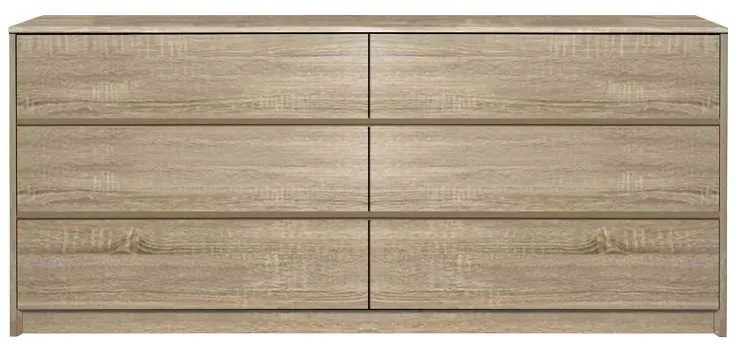 Συρταριέρα Kuanger pakoworld mdf σε φυσική απόχρωση 120x40x70εκ