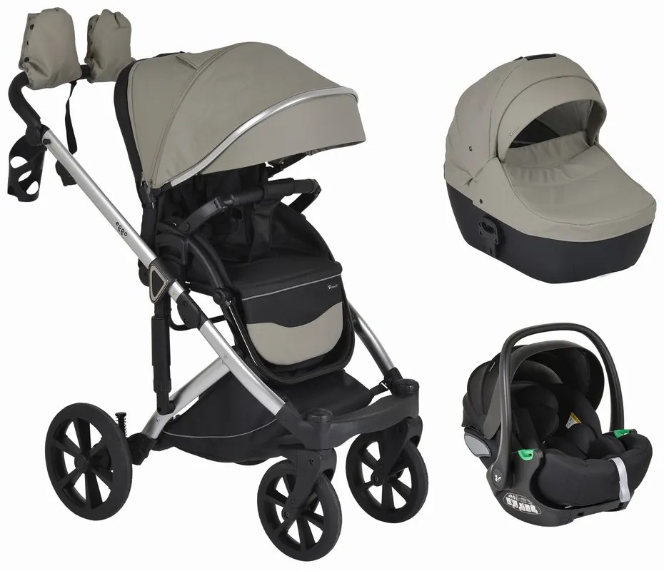 CANGAROO EGGO STROLLER 3 ΣΕ 1 PIGEON GREY 3801005100101