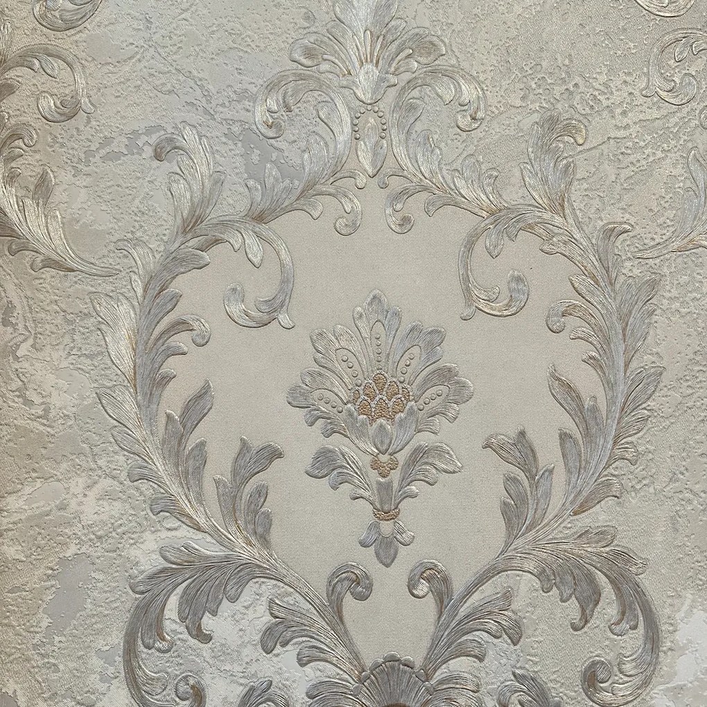 Διπλόφαρδη Ανάγλυφη  Ταπετσαρία Barock C283606 1.06m x 10.05m