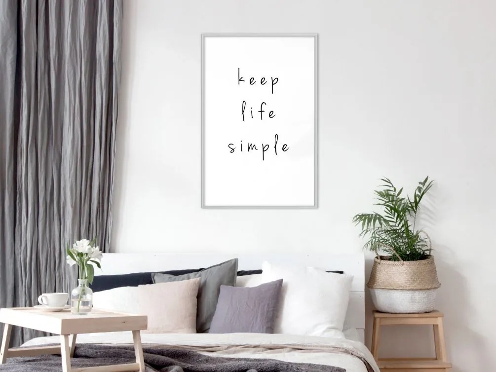 Αφίσα - Simple Life - 30x45 - Χρυσό - Χωρίς πασπαρτού