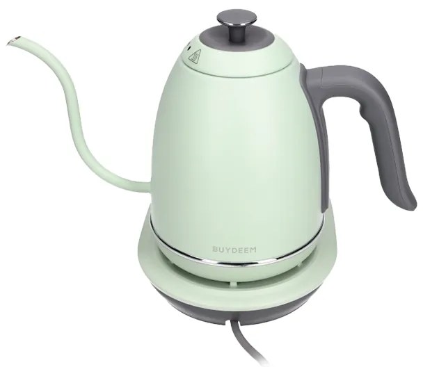 Ηλεκτρικός βραστήρας BUYDEEM K821, 1000W, 0.8 l, Keep warm, τεχνολογία αισθητήρα NTC, LCD, ανοιχτό πράσινο