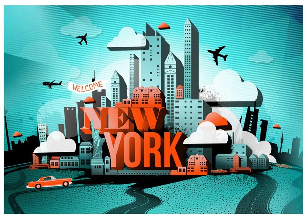 Φωτοταπετσαρία - Welcome New York 200x140