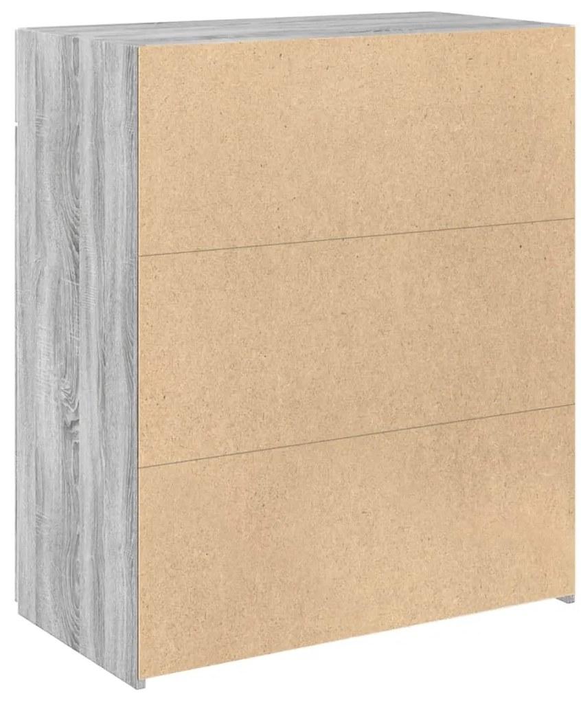 vidaXL Ντουλάπι Γκρι Sonoma 80x42,5x93 εκ. από Επεξεργασμένο Ξύλο