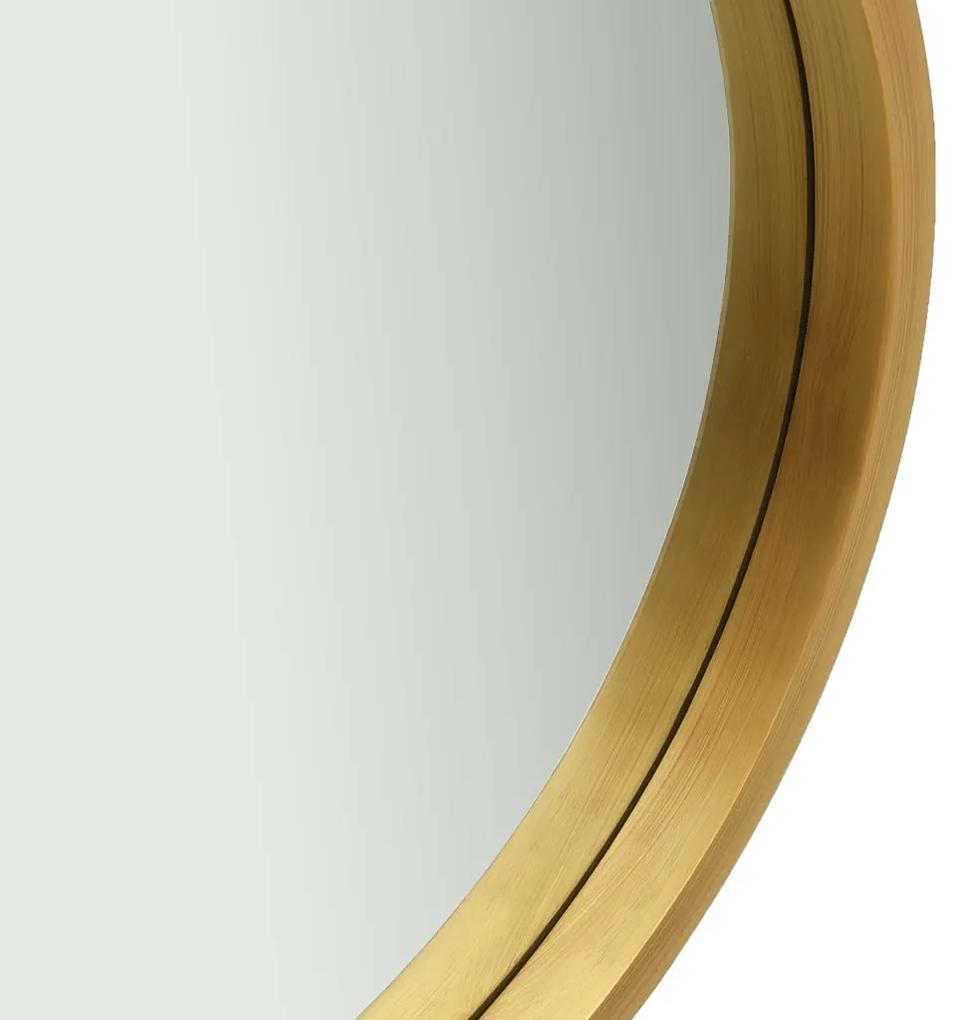 vidaXL Καθρέφτης Τοίχου με Λουρί Χρυσός 40 εκ.