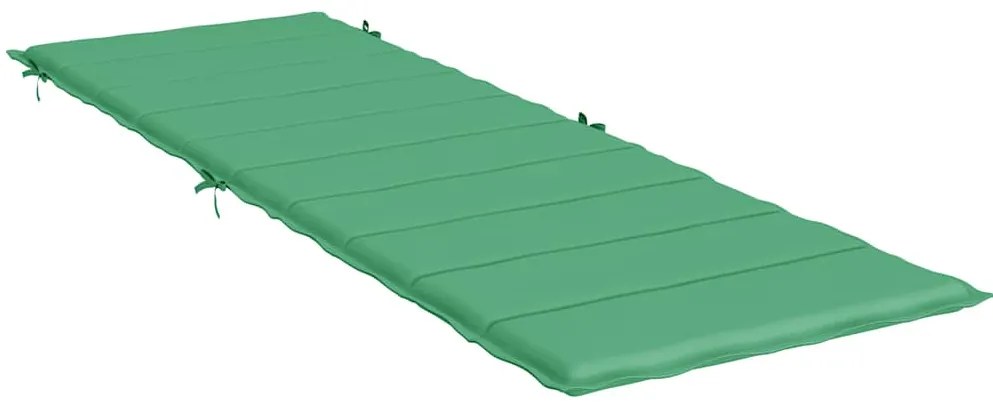 vidaXL Μαξιλάρι Ξαπλώστρας Πράσινο 186x58x4 εκ. από Ύφασμα Oxford