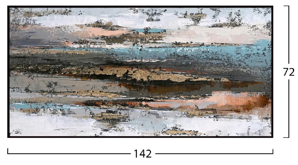 ΠΙΝΑΚΑΣ ΤΟΙΧΟΥ SEDIMENT HM4575.02 ΜΕ ΚΟΡΝΙΖΑ ΜΑΥΡΗ-ΚΑΜΒΑΣ 142x4.5x72Υεκ