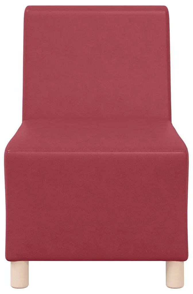 vidaXL Μοναδικός Καναπές χωρίς Χερούλια 2 pcs Μπορντό 55 x 74 x 82 εκ.