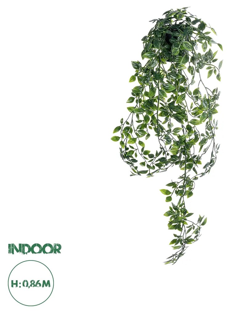 GloboStar® Artificial Garden HANGING DATURA 20865 Τεχνητό Κρεμαστό Διακοσμητικό Φυτό Δατούρα  Φ26 x Y80cm