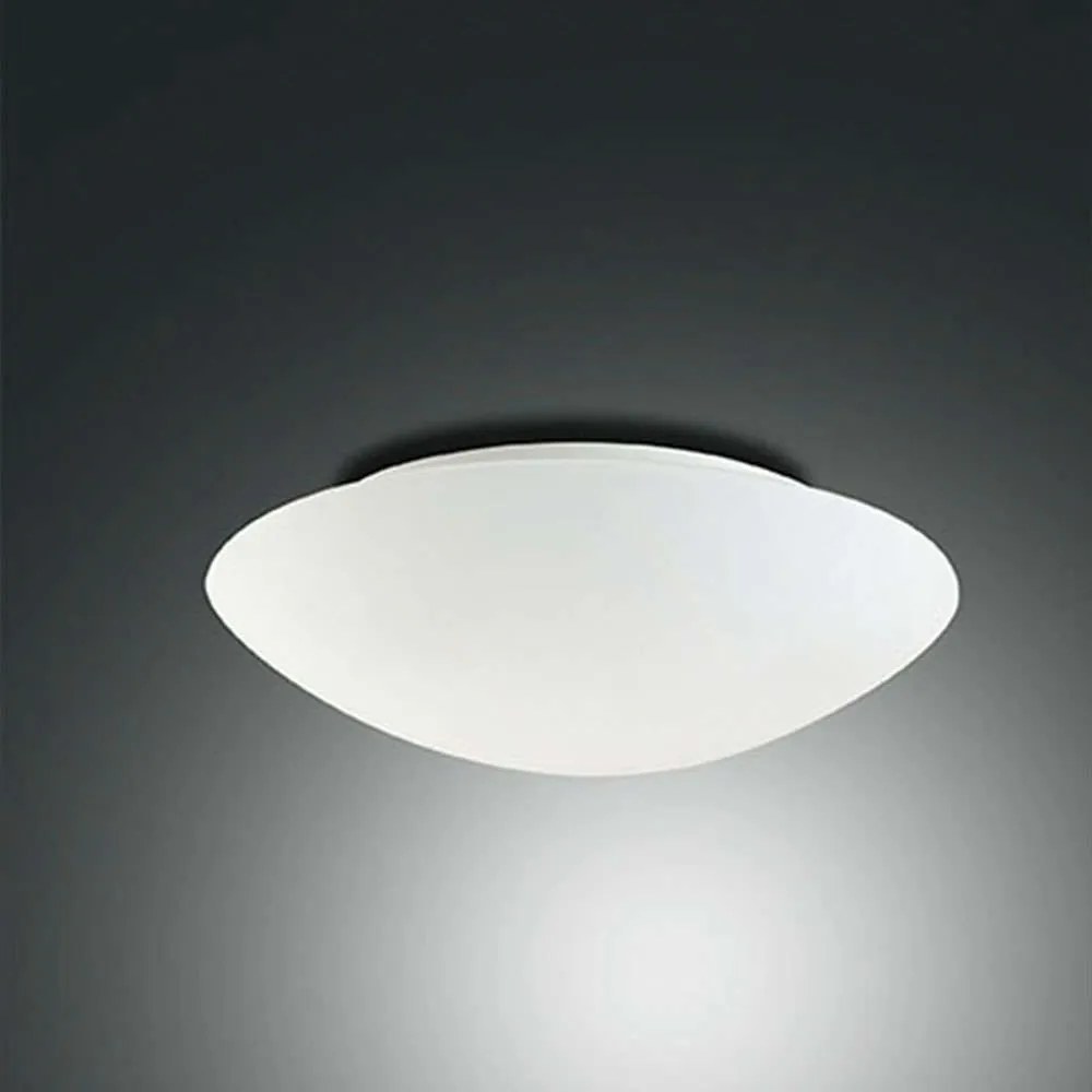 Φωτιστικό Οροφής - Τοίχου Pandora Led 3563-61-102 White Fabas Luce Μέταλλο,Γυαλί