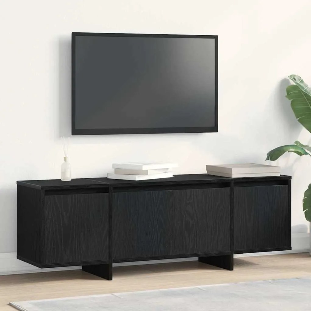 vidaXL Ντουλάπι TV Μαύρο 120 x 30 x 40.5 εκ. Επεξεργασμένο ξύλο