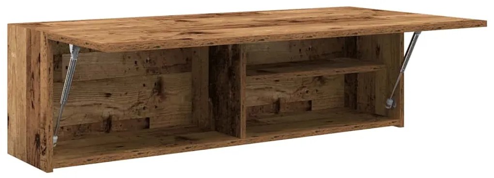 vidaXL Ντουλάπι τοίχου μπάνιου Παλιό ξύλο 100x25x30 cm