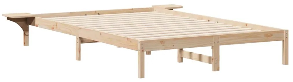 vidaXL Κρεβατοκάμαρα με Πλαϊνά Τραπέζια Φυσικό 140 x 210 cm