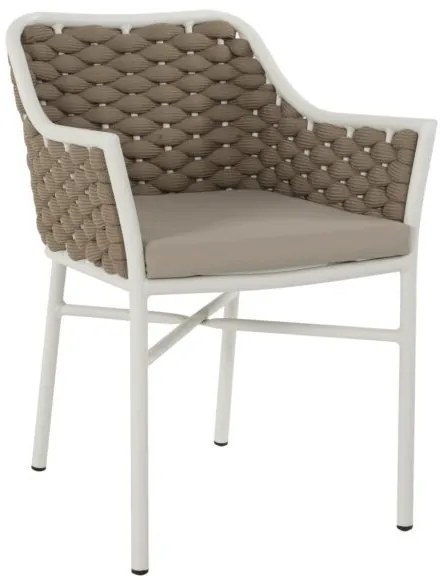 ΠΟΛΥΘΡΟΝΑ HM5858.02 ΛΕΥΚΗ ΜΕ ΣΧΟΙΝΙ ΜΠΕΖ 56x58x76Yεκ.