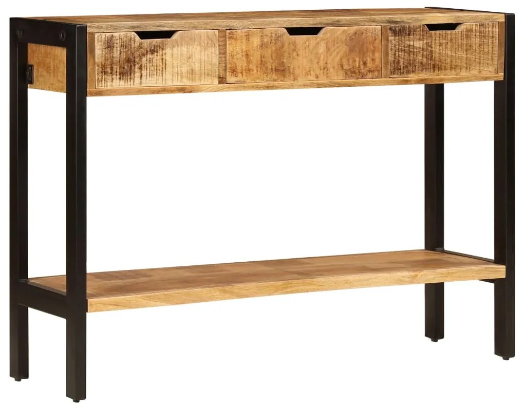 vidaXL Μπουφές με 3 Συρτάρια 110 x 35 x 75 εκ. από Μασίφ Ξύλο Μάνγκο
