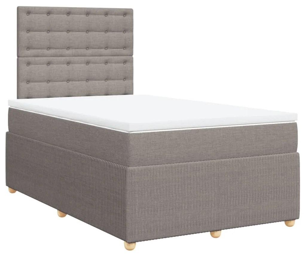 ΚΡΕΒΑΤΙ BOXSPRING ΜΕ ΣΤΡΩΜΑ TAUPE 120X200 ΕΚ. ΥΦΑΣΜΑΤΙΝΟ 3294341