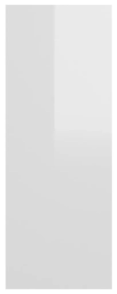 vidaXL Τραπεζάκι Κονσόλα Γυαλιστερό Λευκό 78 x 30 x 80 εκ. Μοριοσανίδα