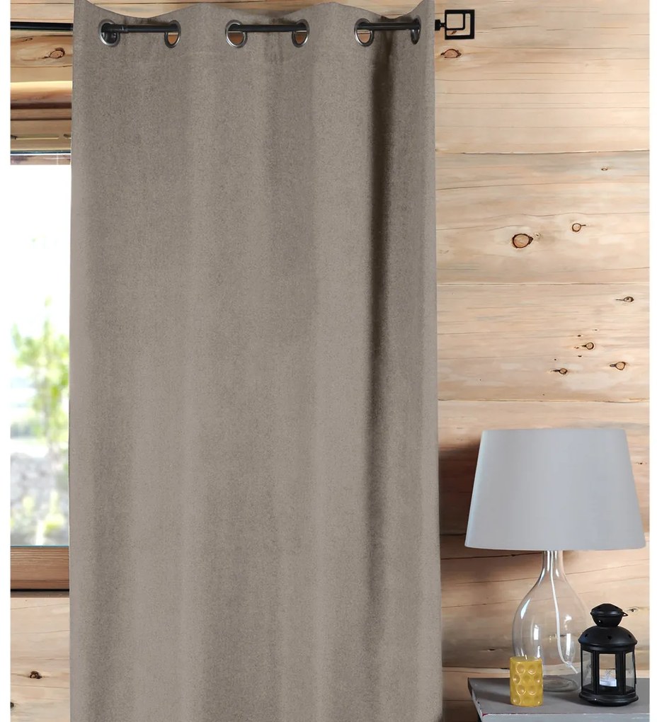 Κουρτίνα (135x260) Με Τρουκς S-F Alaga Taupe R65703014