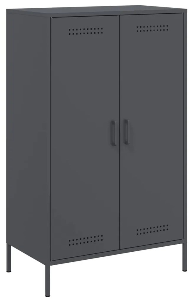 vidaXL Ντουλάπι Ανθρακί 68x39x113 εκ. από Ατσάλι