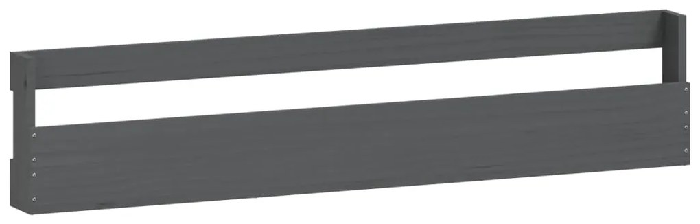 vidaXL Παπουτσοθήκες Επιτοίχιες 2 τεμ. Γκρι 110x9x23 εκ. Μασίφ Πεύκο