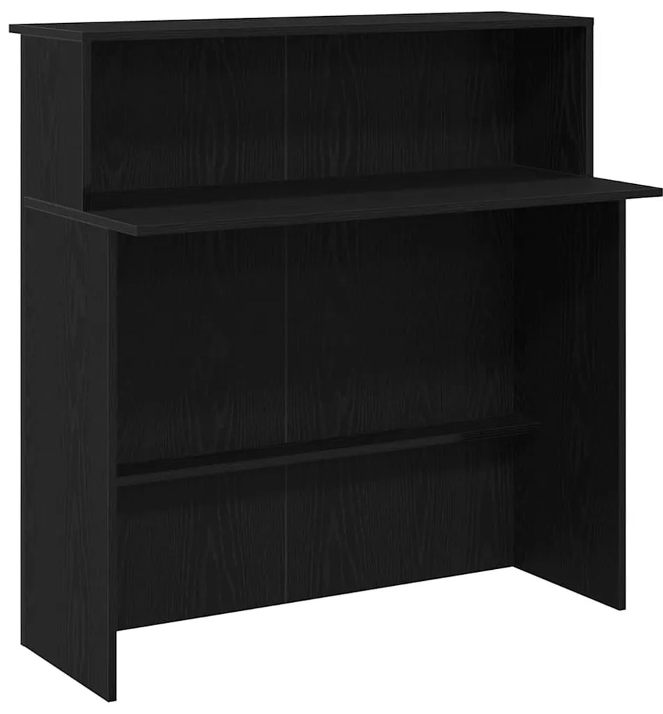 vidaXL Γραφείο υποδοχής Μαύρο 100x50x103,5 cm Κατασκευασμένο ξύλο