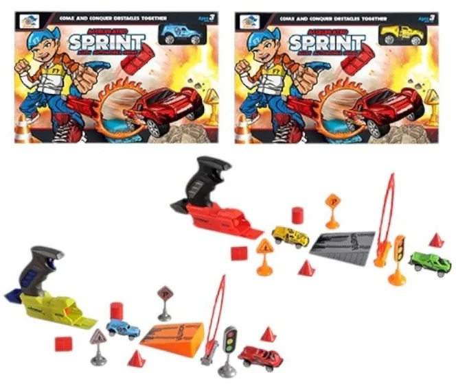 Σετ Εκτοξευτής Αυτοκινήτων με Αξεσουάρ