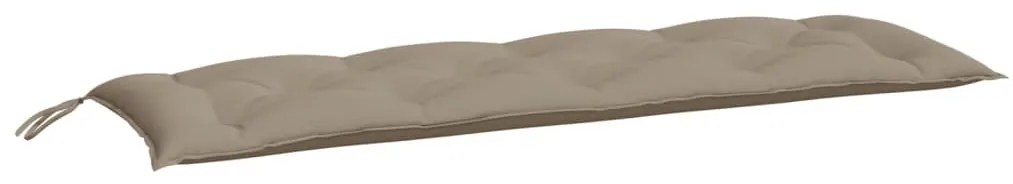 vidaXL Μαξιλάρι Πάγκου Κήπου Taupe 150x50x7 εκ. Ύφασμα Oxford