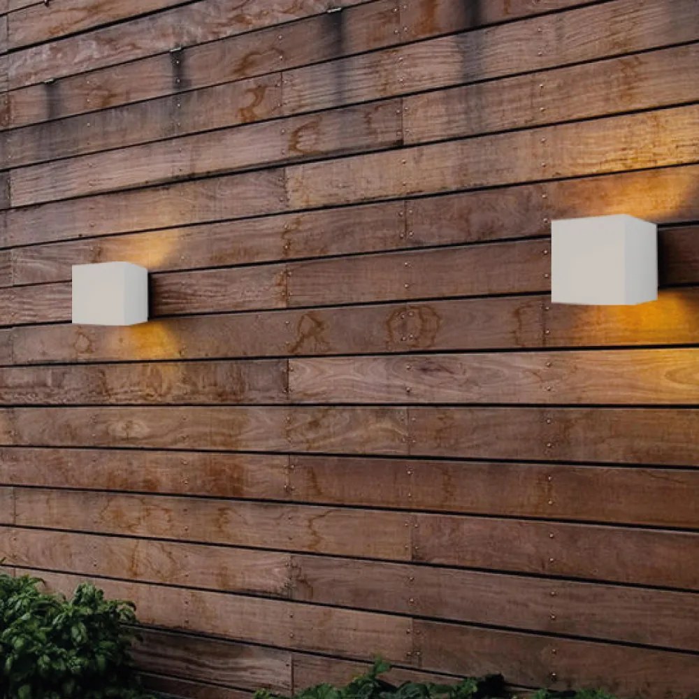 Απλίκα Τοίχου Emerald LED 10W 3000K Outdoor Wall Lamp White D:9,9cmx9,9cm (80203121) - 1.5W - 20W - 80203121