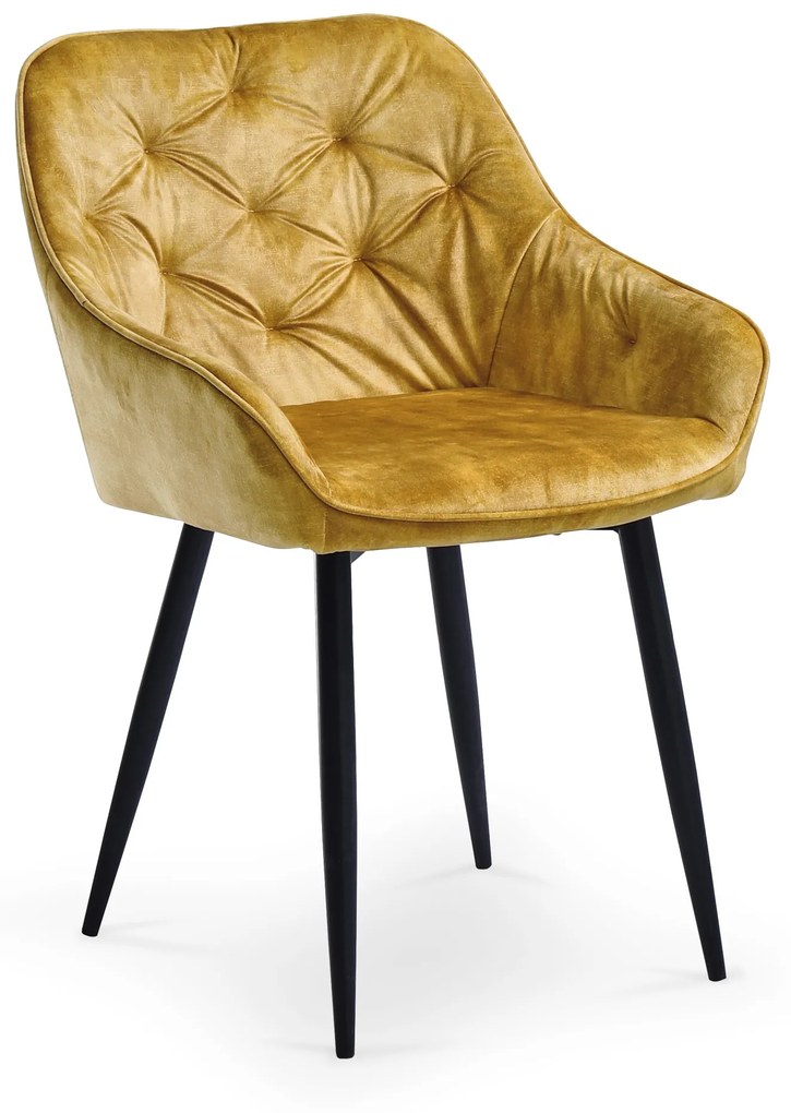 K418 chair, color: mustard DIOMMI V-CH-K/418-KR-MUSZTARDOWY DIOMMI-60-21162