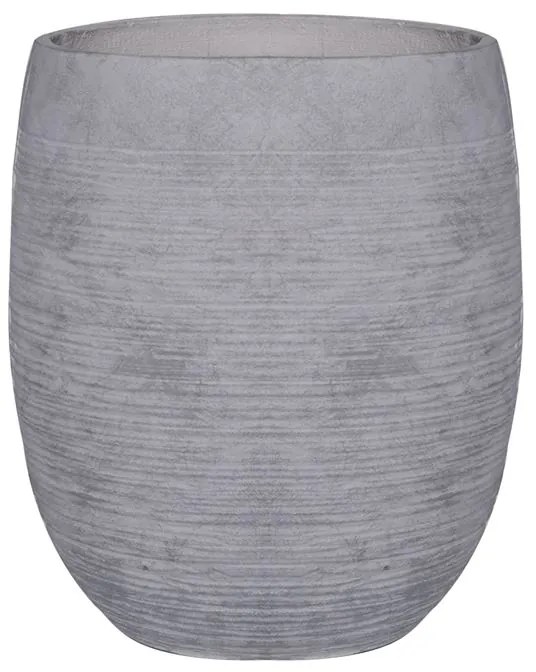 FLOWER POT-8 Απόχρωση Light Grey Wash  Φ35x39cm [-Γκρι-] [-Artificial Cement (Recyclable)-] Ε6307,Β