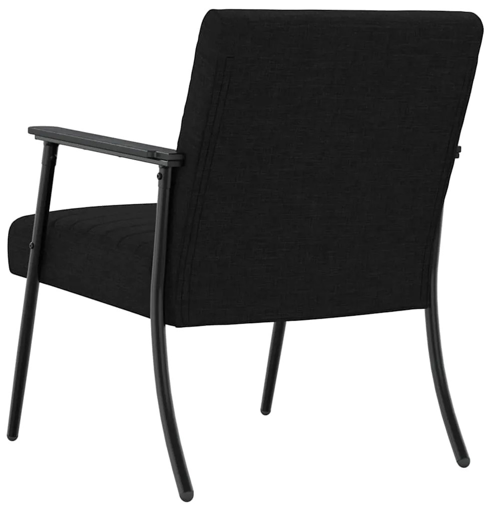 vidaXL Πολυθρόνα Μαύρο 59 x 75 x 78 εκ ύφασμα