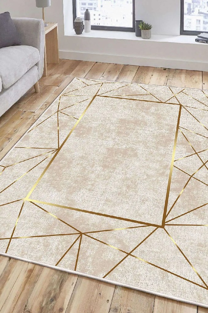 Χαλί ELS2400 Beige-Gold Conceptum Hypnose 100X300cm