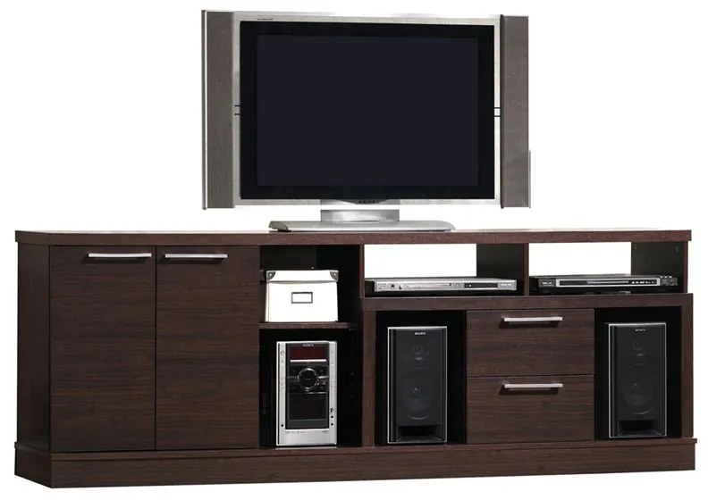 ANALOG Έπιπλο TV Απόχρωση Wenge  190x46x70cm [-Wenge-] [-MDF - Κόντρα Πλακέ - Καπλαμάς - Νοβοπάν-] Ε7382,1