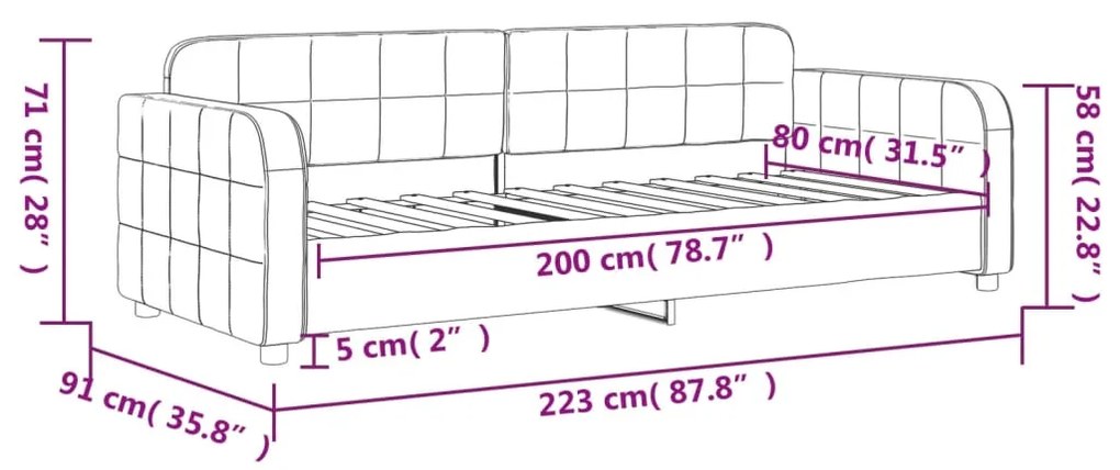 ΚΑΝΑΠΕΣ ΚΡΕΒΑΤΙ ΜΠΛΕ 80 X 200 ΕΚ. ΒΕΛΟΥΔΙΝΟΣ 354050