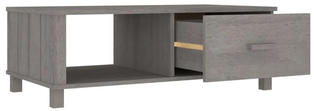 vidaXL Τραπεζάκι Σαλονιού HAMAR Αν. Γκρι 100x55x35εκ Μασίφ Ξύλο Πεύκου